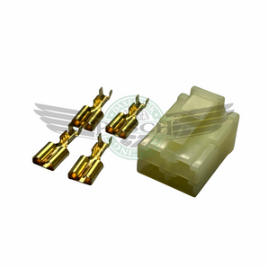 Blockstecker Set 4 polig 6,3mm für Gleichrichter