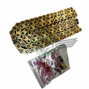 DID Kette Gold 428VX  126 GB doppelt verstärkt X-Ring offen Clipschloss
