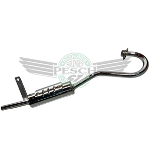 Edelstahl Auspuff Motorsport 50 -80 ccm CY50 CY80 Chrom