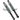 Stoßdämpfer Feder weiß Chrom 330 mm 12mm Buchsen