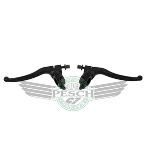 Bremshebel und Kupplungshebel Set universal schwarz 22 mm Lenker