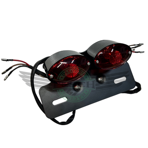 Doppel Rücklicht Cat Eye schwarz E-Nr. rotes Glas Dax Monkey