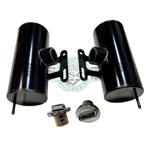 Alu Universal Zusatztank Set, 2 Stück, schwarz Dax