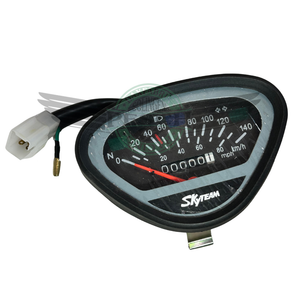 Tacho Skyteam Dax 140 km/h schwarzes Zifferblatt Rahmen schwarz