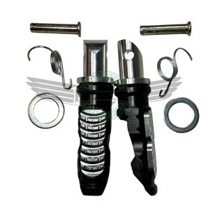 Alu CNC Fußrasten schwarz - Alu