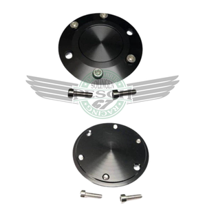 NGU CNC Alu Seitendeckel schwarz für Kupplung