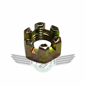 Kronmutter Mutter Achse 12x1.25 Gold