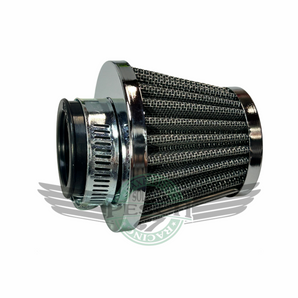 Luftfilter gerade 32 mm Anschluß K&N Style Chrom