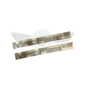 Rahmenaufkleber Set Aufkleber Rahmen Mad Ass 125 schwarz silber