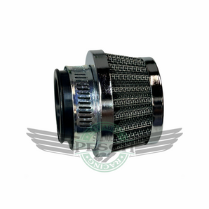 Mini Luftfilter gerade 32 mm K&N Style Chrom Dax Monkey