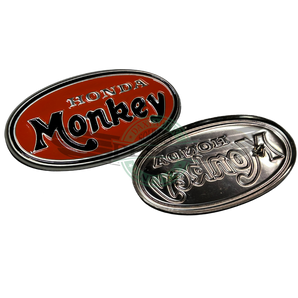 Metall Tankemblem Set Honda Monkey Z50 A Oval