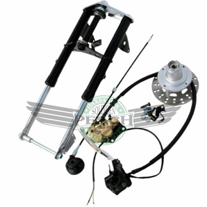 Klappergabel Gabel mit Scheibenbremse schwarz Honda Monkey Z50 Gorilla