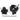 Monkey Radnaben Set schwarz vorne und hinten, 12mm Achse Scheibenbremse Trommelbremse