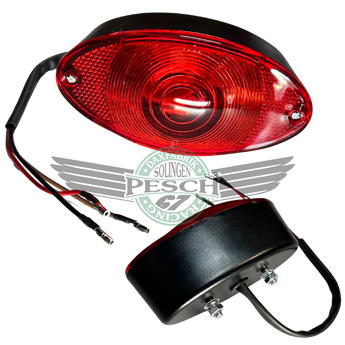 rücklicht hollandrad Rücklicht Rückleuchte Cat Eye mit E-Nr für u.a. Skyteam 12V – Daxfabrik Batride