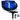 Skyteam Monkey Seitendeckel rechte Seite mit Halter Blau