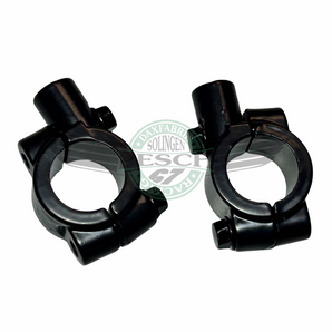 SET Spiegelklemme Spiegelhalter schwarz M8 Rechtsgewinde 22mm