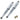 Shock absorber chrome 6V style 330mm
